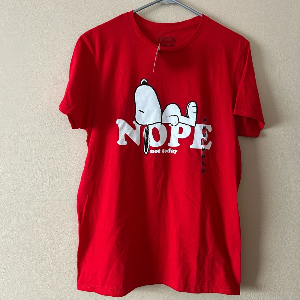 NWT Peanuts Red Snoopy T-Shirt